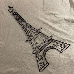 Metal Eiffel Tower jewelry holder